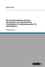 Zusammenhang Zwischen Heiratsalter Und Innerehelicher Fruchtbarkeit Im Westeuropa Des 18. Jahrhunderts af Simone Ernst