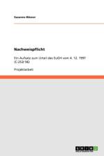 Nachweispflicht af Susanne Rößner