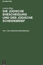 judische Ehescheidung af Ludwig Blau