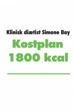 Kostplan 1800 kcal af Simone Bay