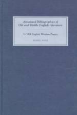 Old English Wisdom Poetry af Russell (Royalty Account) Poole