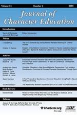Journal of Character Education Vol 14 Issue 1