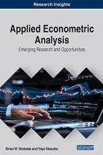 Applied Econometric Analysis