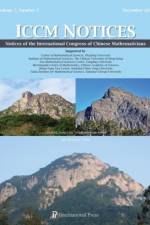 Notices of the International Congress of Chinese Mathematicians, Vol. 7, No. 2 (December 2019)