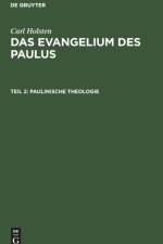 Paulinische Theologie af Carl Holsten