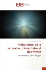 Preparation de la recherche universitaire et des theses af Yusuf Hazara Ebrahim