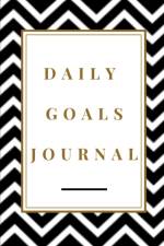 Daily Goals Journal - Planning My Day - Gold Black Strips Cover af Toqeph