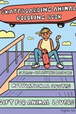 Skateboarding Animals Coloring Book
