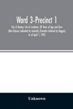 Ward 3-Precinct 1; City of Boston; List of residents; 20 Years of Age and Over (Non-Citizens Indicated by Asterisk) (Females Indicted by Dagger) As of April 1, 1943 af Unknown