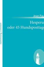 Hesperus oder 45 Hundsposttage af Jean Paul