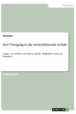 UEbergang in die weiterfuhrende Schule af Anonym