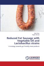 Reduced Fat Sausage with Vegetable Oil and Lactobacillus strains af Irfan Khan
