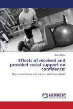 Effects of received and provided social support on confidence af Dawn Morse
