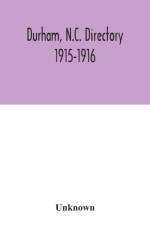 Durham, N.C. directory 1915-1916 af Unknown