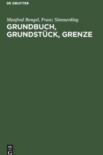 Grundbuch, Grundstuck, Grenze af Manfred Bengel