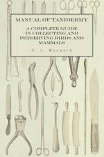 Manual of Taxidermy - A Complete Guide in Collecting and Preserving Birds and Mammals af C J Maynard