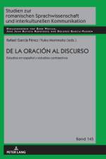 de la Oracion Al Discurso: Estudios En Espanol Y Estudios Contrastivos
