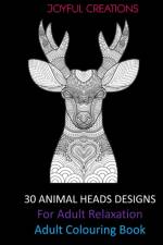30 Animal Heads Designs For Adult Relaxation af Joyful Creations