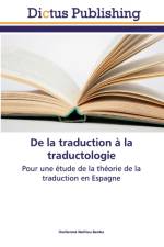 De la traduction a la traductologie af Dochienme Mathieu Bamba