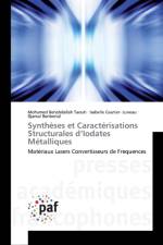 Syntheses et Caracterisations Structurales d'Iodates Metalliques af Djamal Benbertal