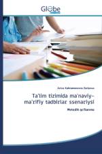 Ta'lim tizimida ma'naviy-ma'rifiy tadbirlar ssenariysi af Aziza Kahramonovna Zaripova