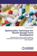 Optimization Technique For Recent Dosage Form Development af Deepak Shrivastava