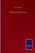 Tables of Roman Law af M a Fanton