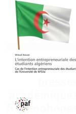 L'INTENTION ENTREPRENEURIALE DES TUDIAN af Miloud Aroussi