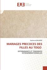 Mariages Precoces Des Filles Au Togo af Essohouna Balakime