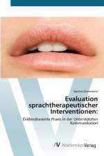 Evaluation sprachtherapeutischer Interventionen af Sabrina Drommeter