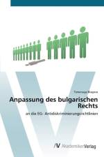 Anpassung des bulgarischen Rechts af Temenuga Blagova