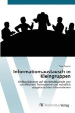 Informationsaustausch in Kleingruppen af Timo Priester