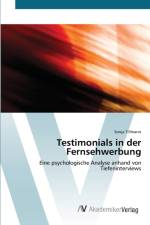 Testimonials in der Fernsehwerbung af Sonja Tillmann