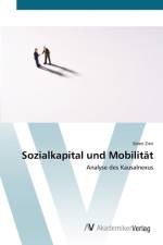 Sozialkapital und Mobilitat af Soeren Zien