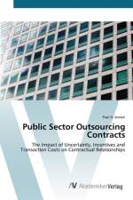Public Sector Outsourcing Contracts af Paul H Jensen