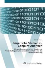 Empirische Studien zu Conjoint Analysen af Marc Osenberg