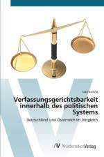 Verfassungsgerichtsbarkeit innerhalb des politischen Systems af Silke Kienzle