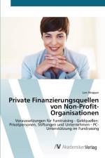 Private Finanzierungsquellen von Non-Profit- Organisationen af Lars Woggan