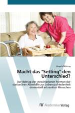 Macht das Setting den Unterschied? af Angela Duhring