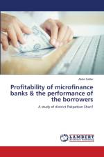 Profitability of microfinance banks & the performance of the borrowers af Abdul Sattar