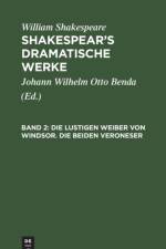 Die Lustigen Weiber Von Windsor. Die Beiden Veroneser af William Shakespeare