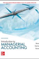 Introduction to Managerial Accounting ISE af Peter Brewer