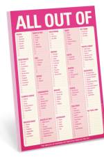 Knock Knock Pad: All Out Of Pad Pink (with magnet)