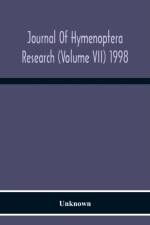 Journal Of Hymenoptera Research (Volume Vii) 1998 af Unknown