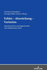 Fehler - Abweichung - Variation