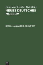Januar Bis Junius 1791 af Heinrich Christian Boie