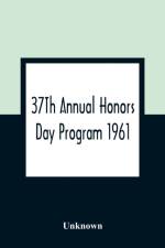 37Th Annual Honors Day Program 1961 af Unknown