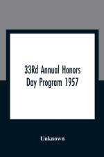 33Rd Annual Honors Day Program 1957 af Unknown