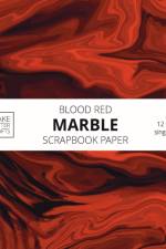 Blood Red Marble Scrapbook Paper af Make Better Crafts