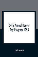 34Th Annual Honors Day Program 1958 af Unknown